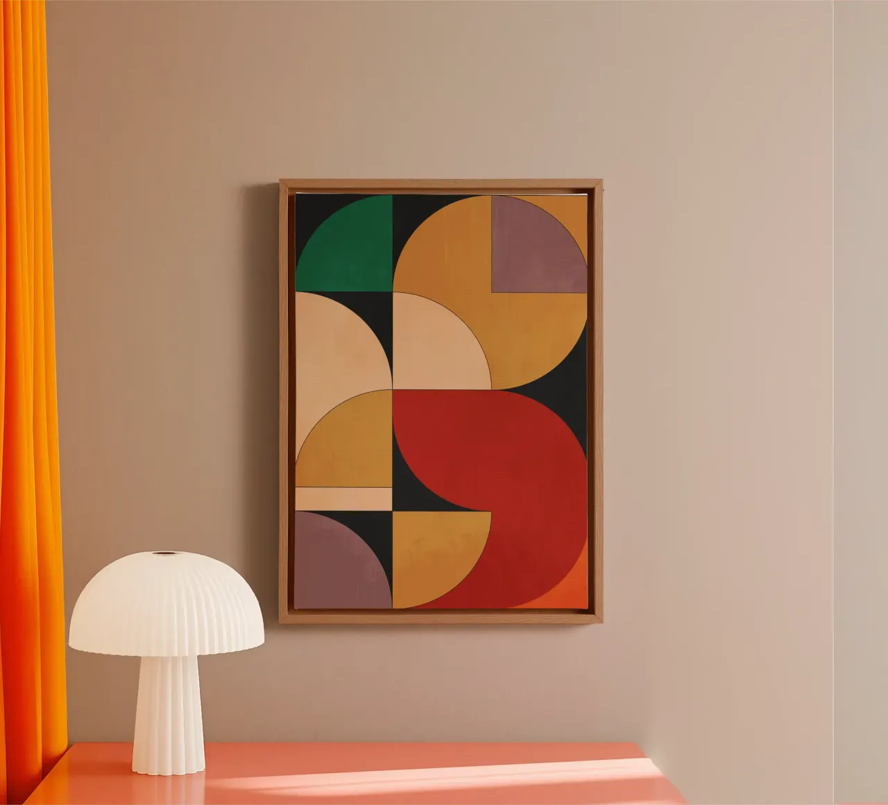 Forme geometriche 246 tela con Cornice a cassetta da Gaite