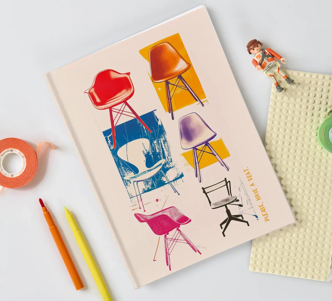 Please have a Seat notebook by Malou-Studio
