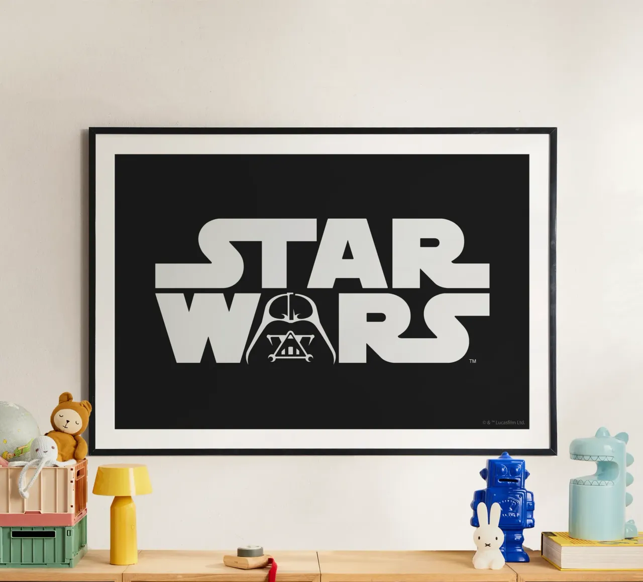 STAR WARS LOGO - DARTH VADER carta hahnemühle da Star Wars