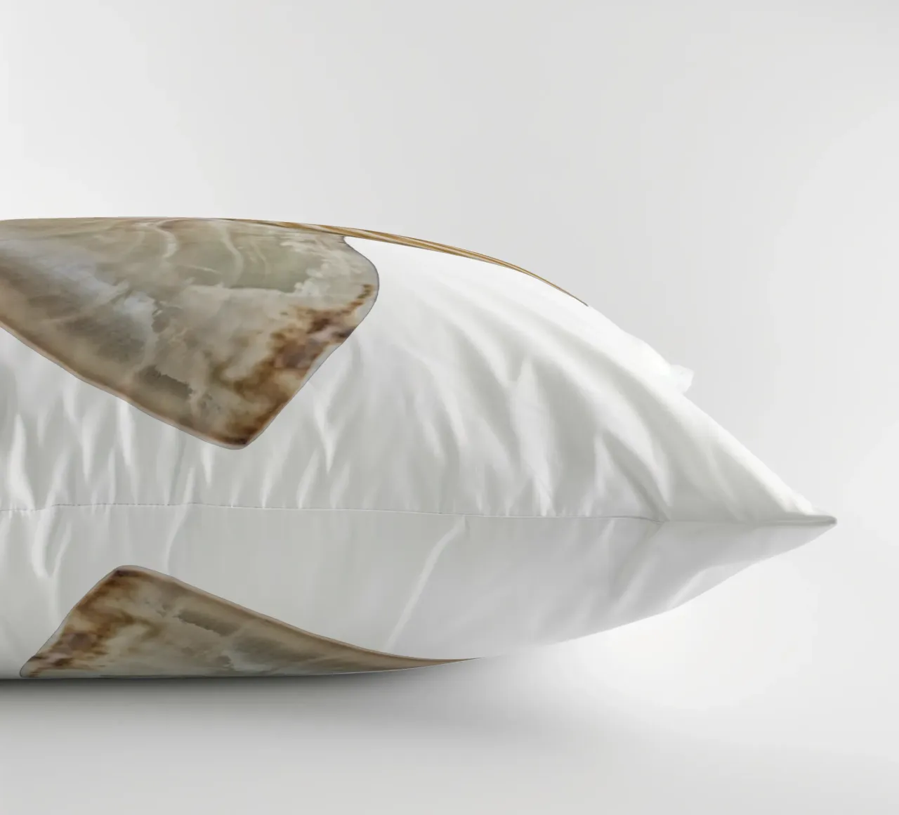 Natural Perfection: Cross-Section Nautilus Shell decorative cushion by Curious Collections by Marielle Leenders
