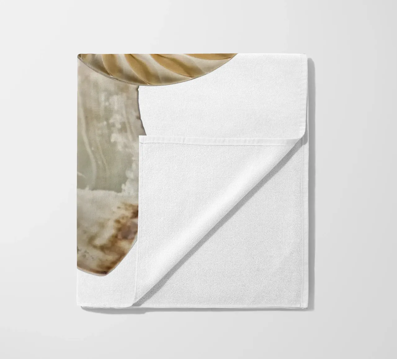 Natural Perfection: Cross-Section Nautilus Shell beach towel by Curious Collections by Marielle Leenders