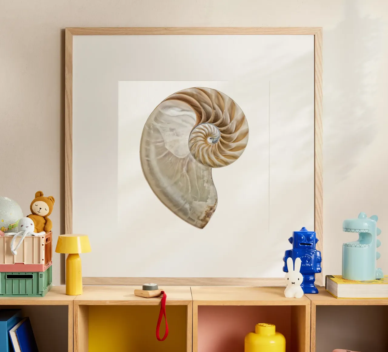 Natural Perfection: Cross-Section Nautilus Shell hahnemühle by Curious Collections by Marielle Leenders