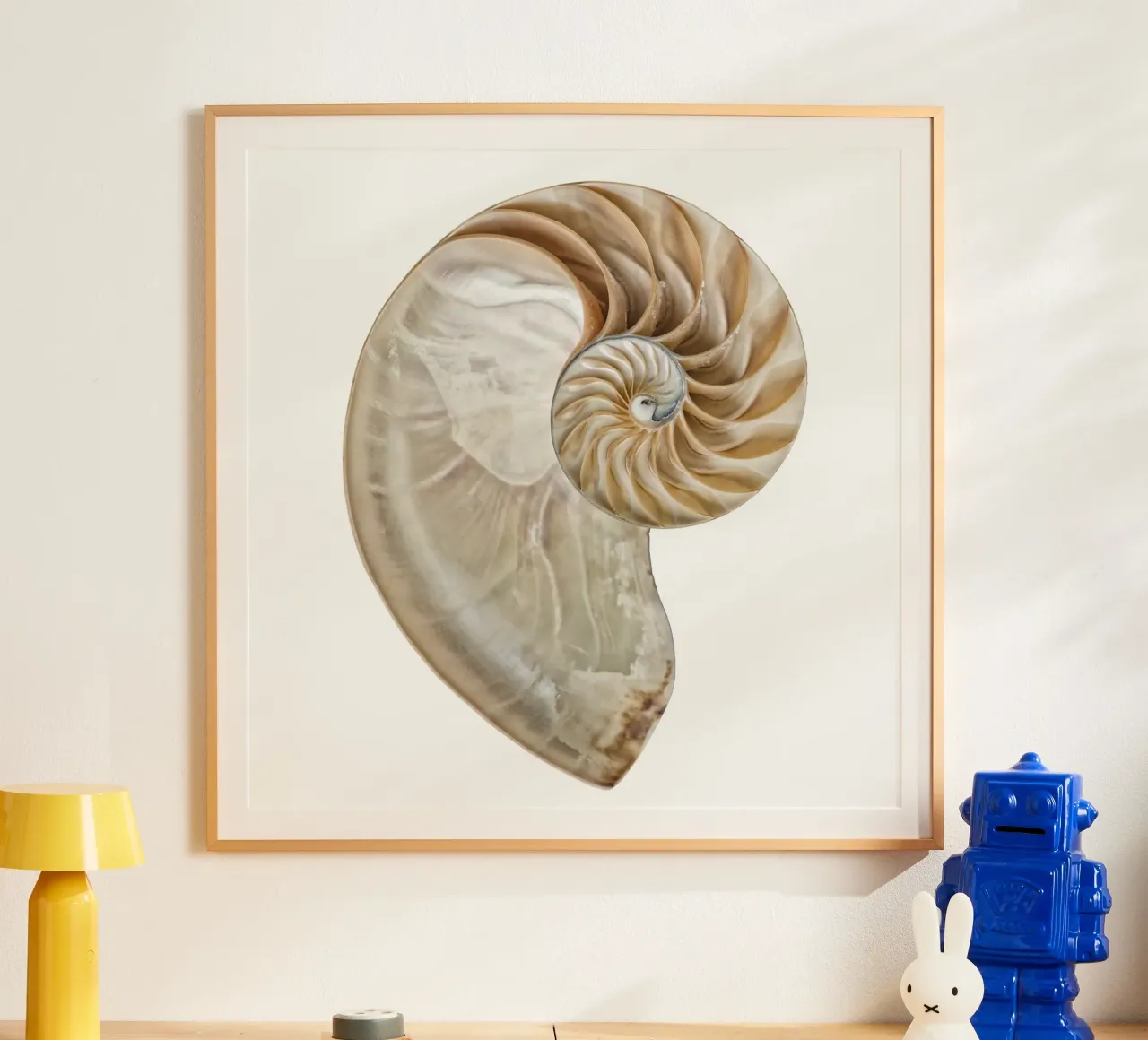 Natural Perfection: Cross-Section Nautilus Shell hahnemühle by Curious Collections by Marielle Leenders