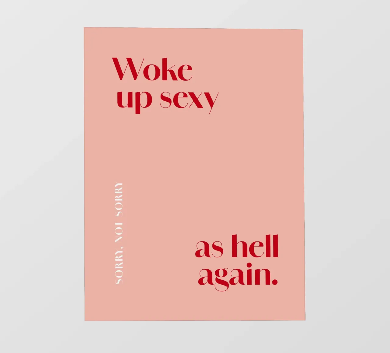 Woke up sexy as hell again Backlit Folie von Malou-Studio