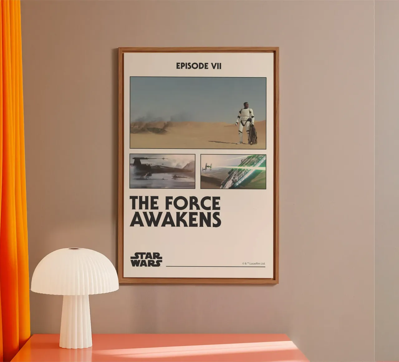 EPISODE VII - BATTLE SEQUENCE alluminio dibond da Star Wars