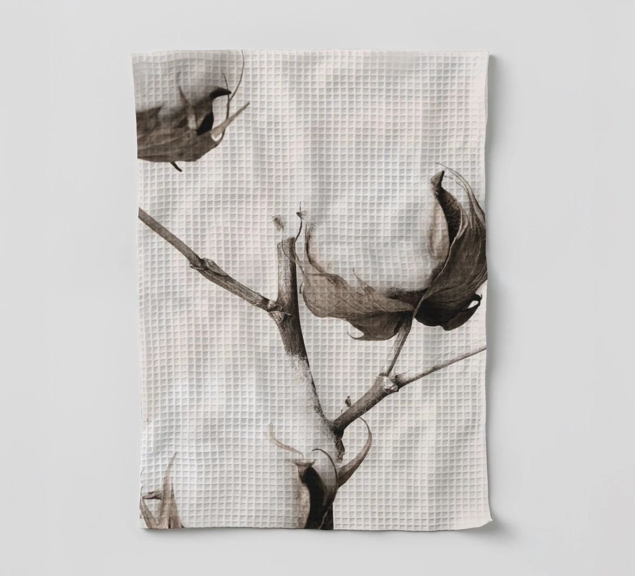 L'art du coton naturel - Un design végétal élégant torchon de Whole©