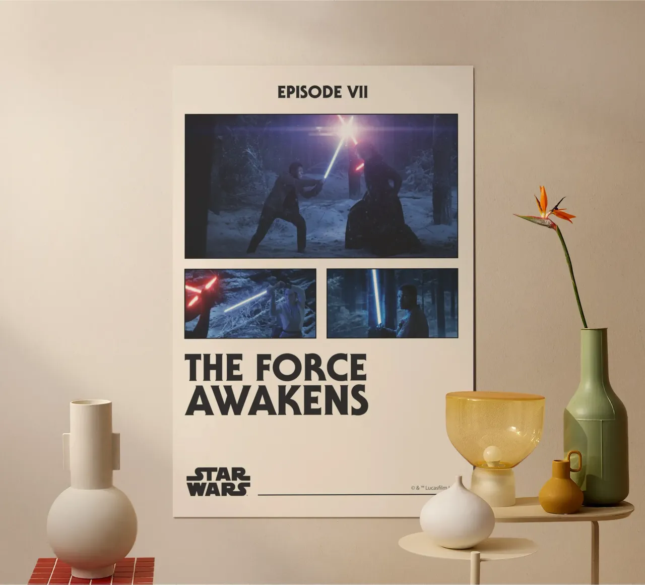 EPISODE VII - LIGHT SABER DUEL poster by Star Wars