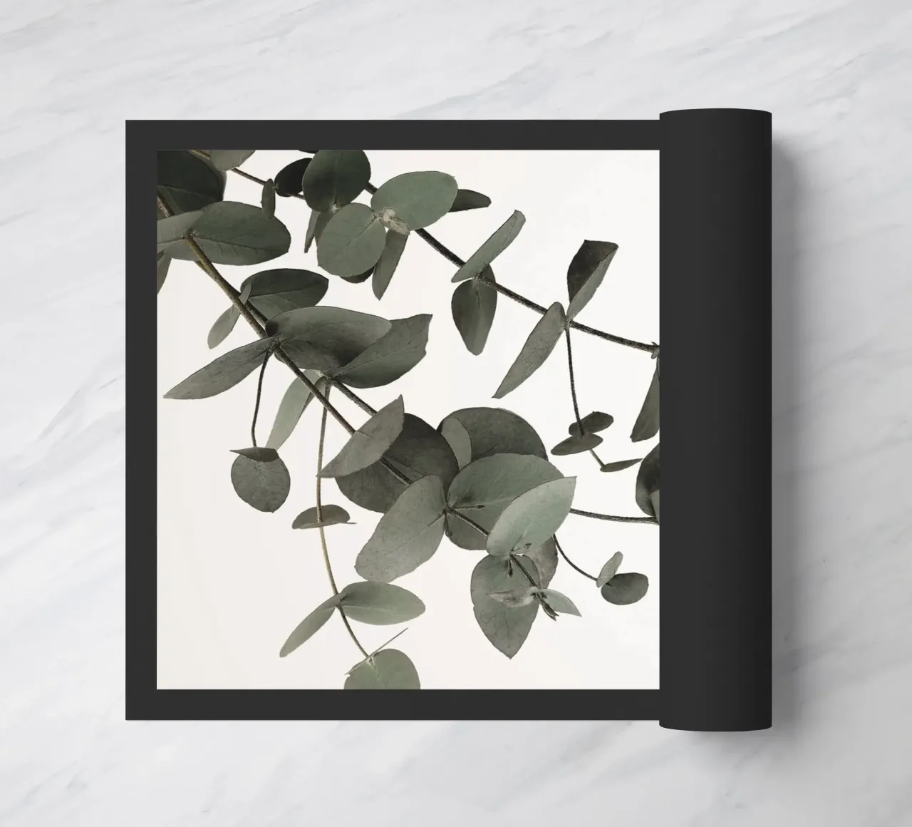 Eucalyptus Minimal - un motif naturel élégant dans des tons discrets paillasson de Whole©