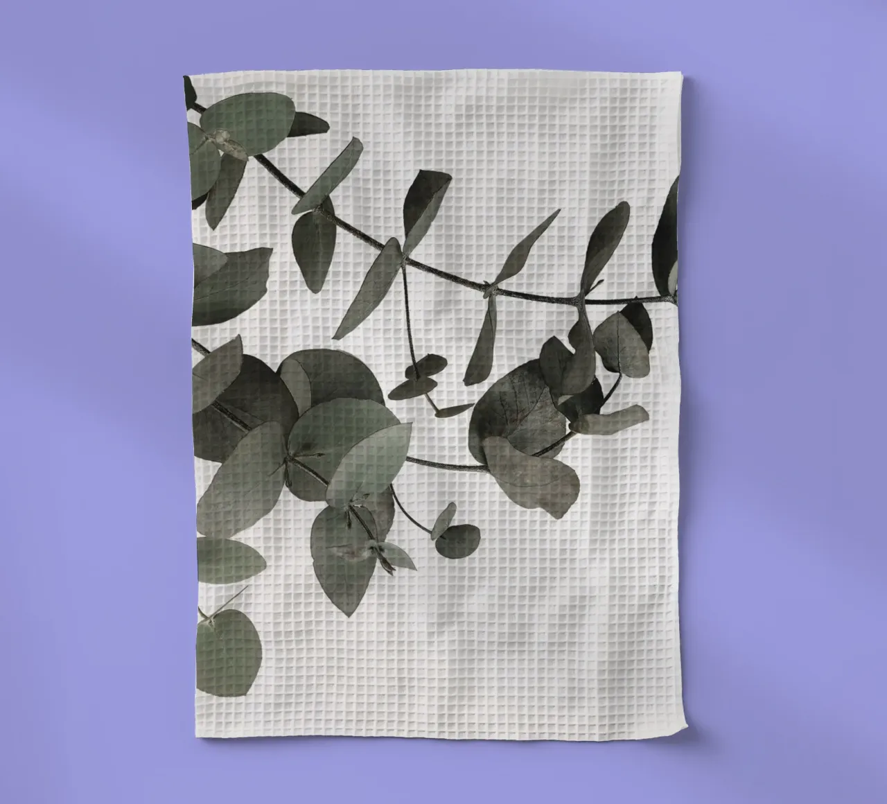 Eucalyptus Minimal - un motif naturel élégant dans des tons discrets torchon de Whole©