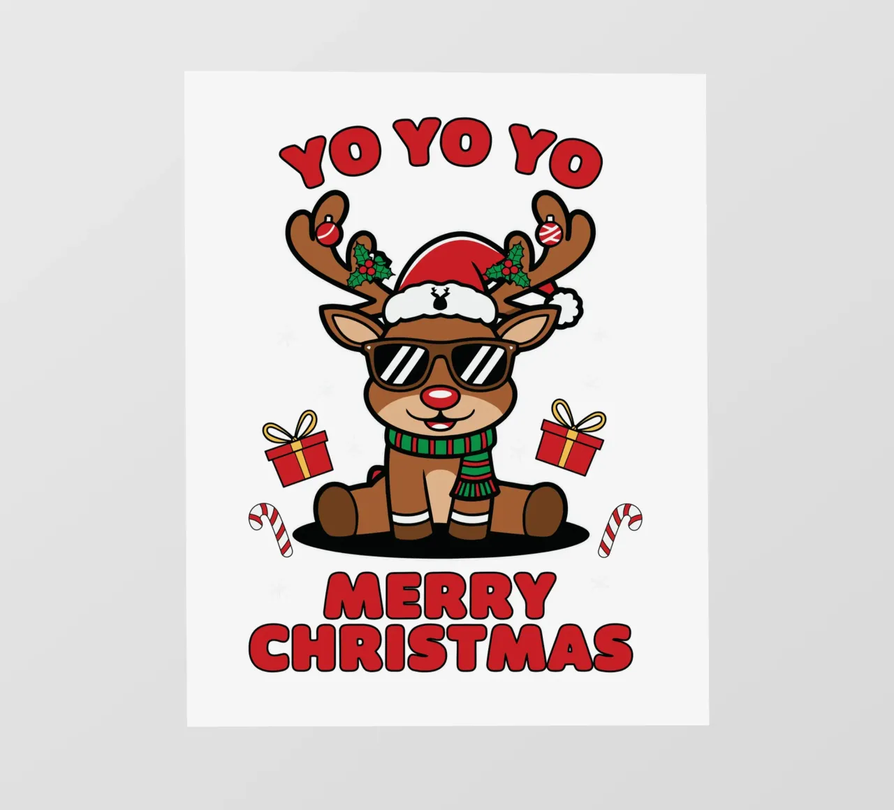 YO YO YO and MERRY CHRISTMAS telo in pvc da edsonramosart