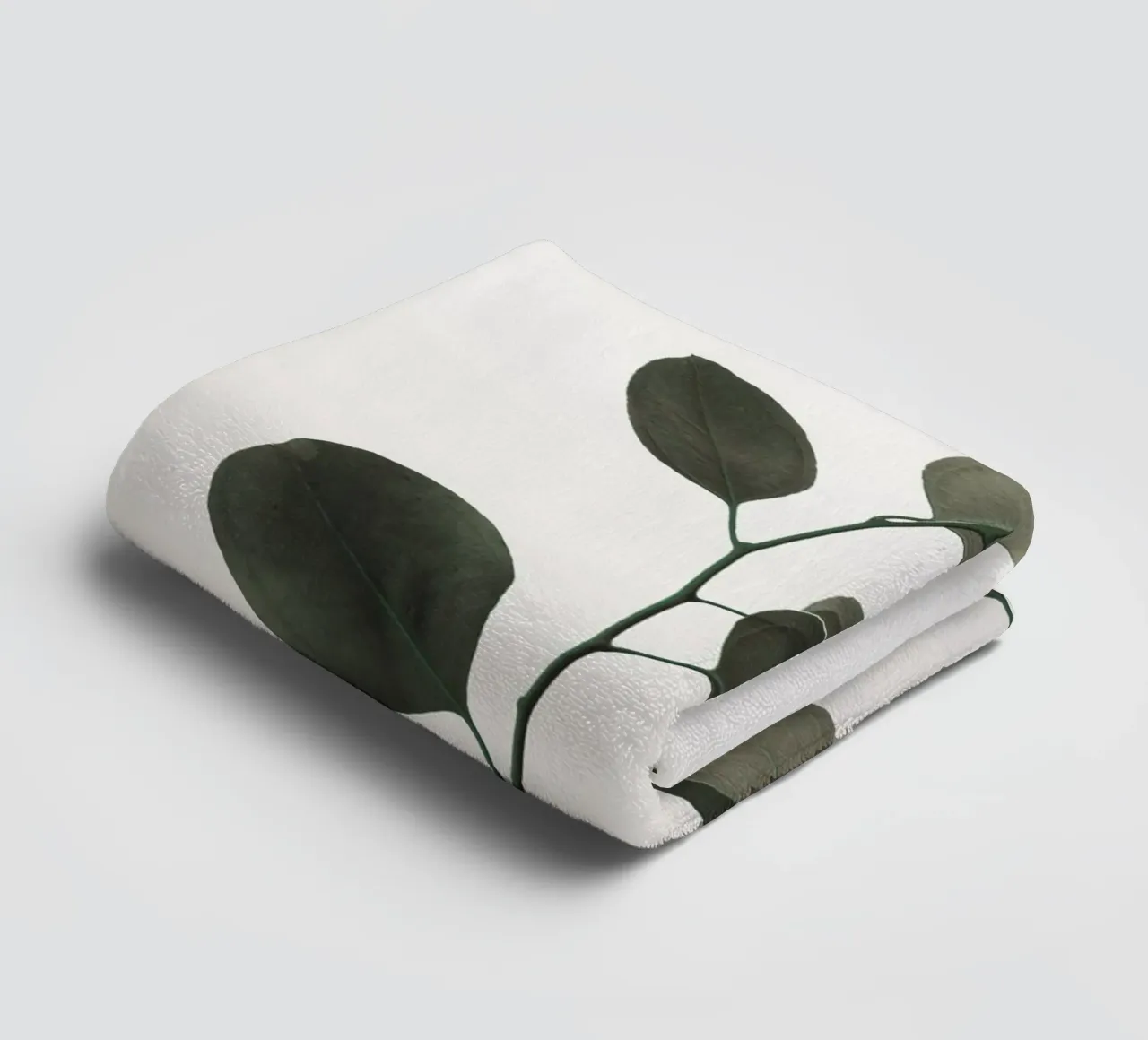 Eucalyptus minimal - une élégance botanique stylée serviette de bain de Whole©