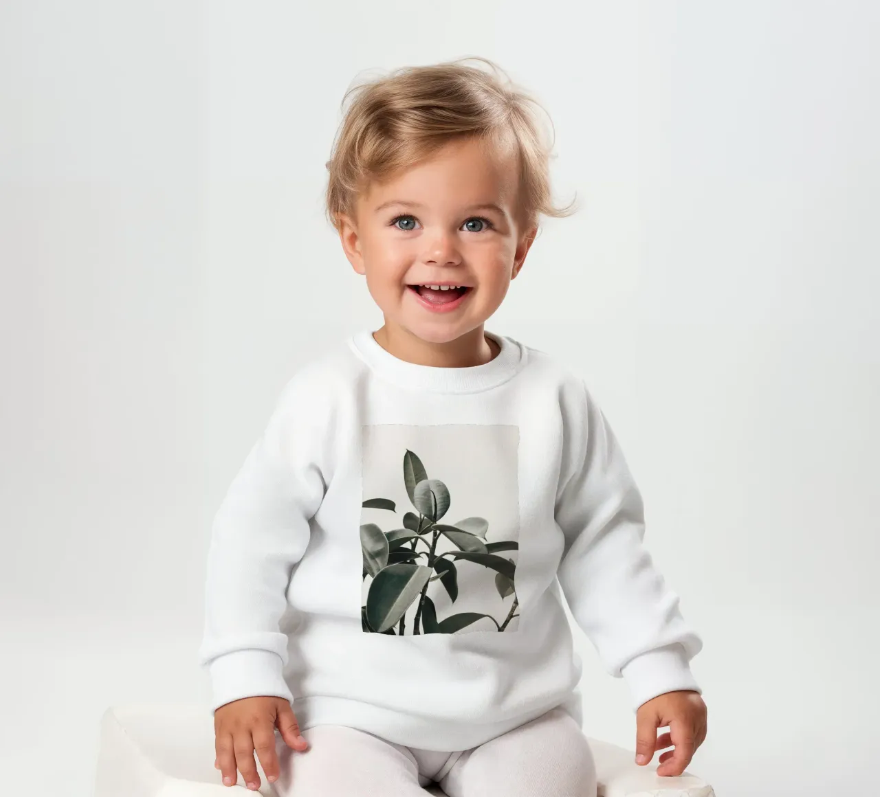 Modernes Gummibaum-Blatt – Stilvolles Naturdesign Baby Sweatshirt von Whole©
