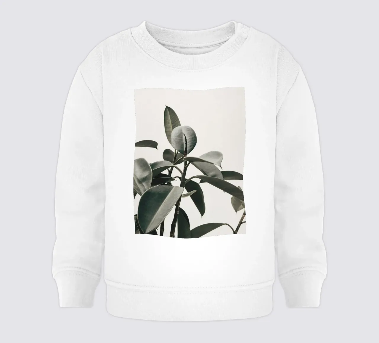 Modernes Gummibaum-Blatt – Stilvolles Naturdesign Baby Sweatshirt von Whole©