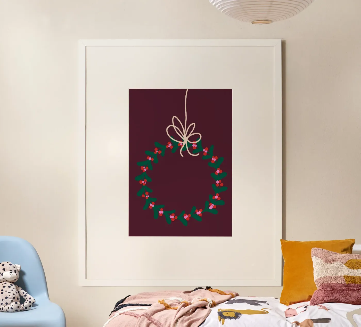 Weihnachtskranz poster by PurePeachChristmas