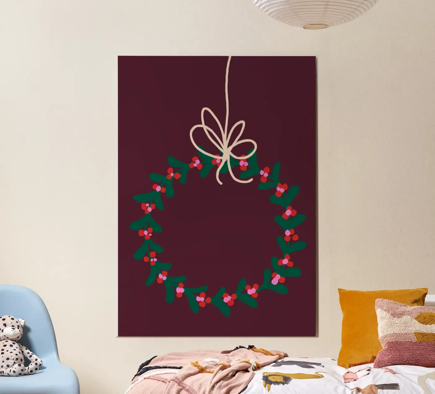 Weihnachtskranz poster by PurePeachChristmas