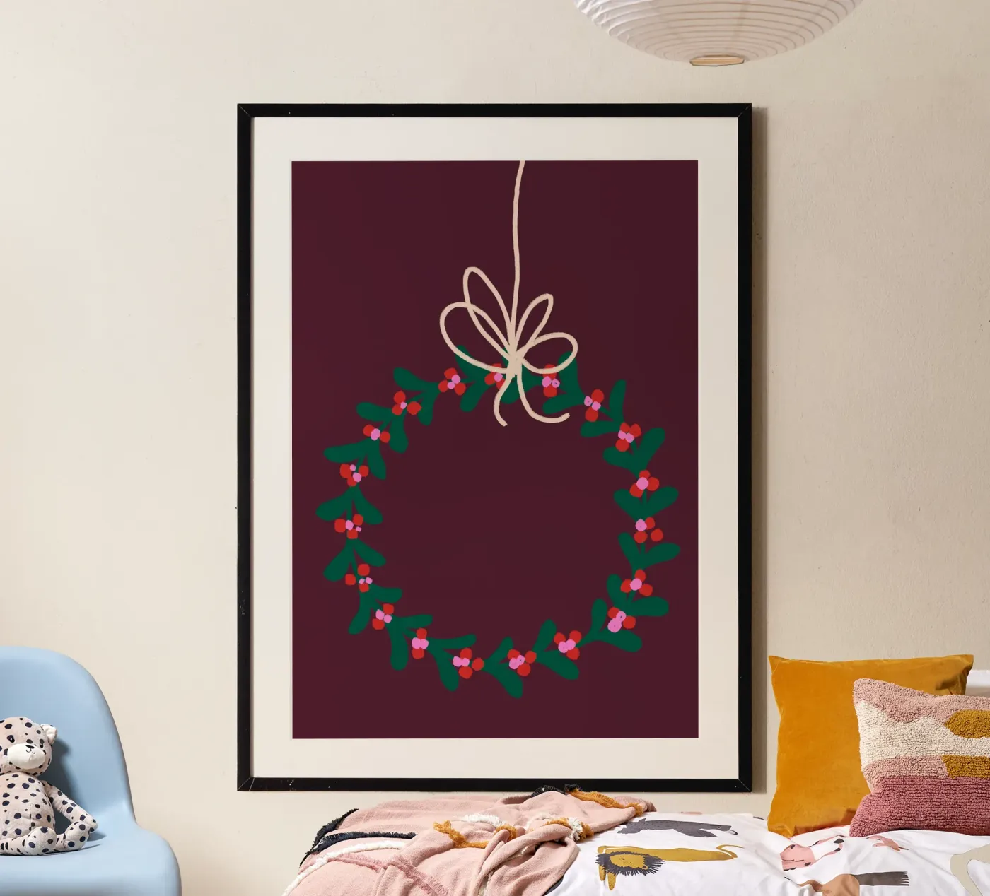 Weihnachtskranz poster by PurePeachChristmas