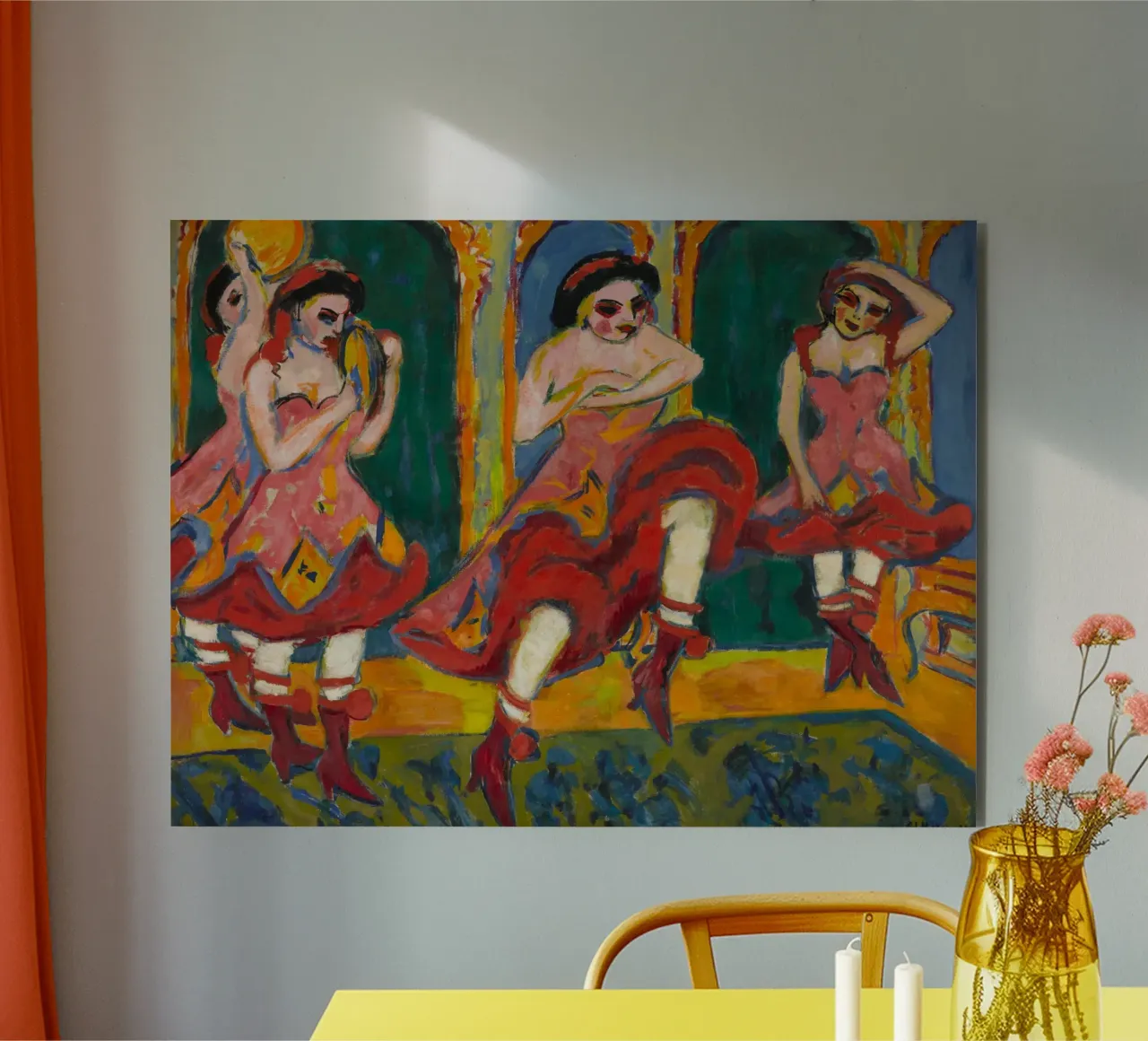 Ernst Ludwig Kirchner - Ballerini di Czardas alluminio dibond da William Store