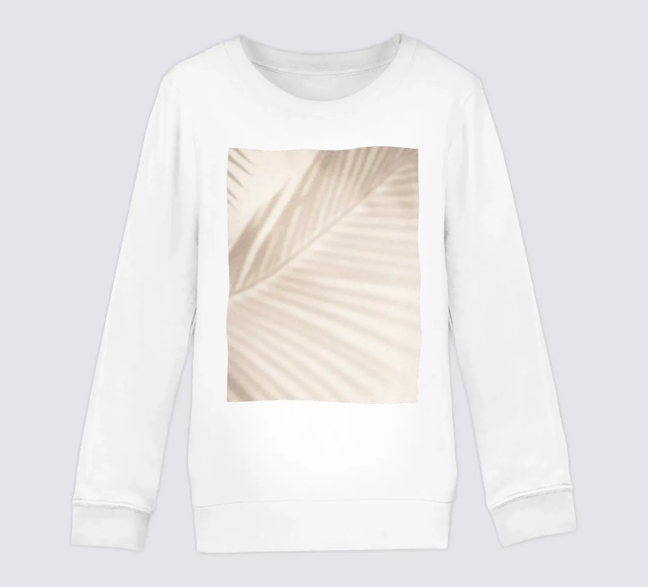 Palme shadow art - Design minimalista per pareti felpa bambino da Whole©