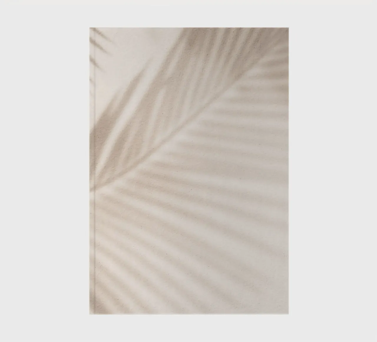 Palm trees shadow art - Minimalist wall design notebook by Whole©