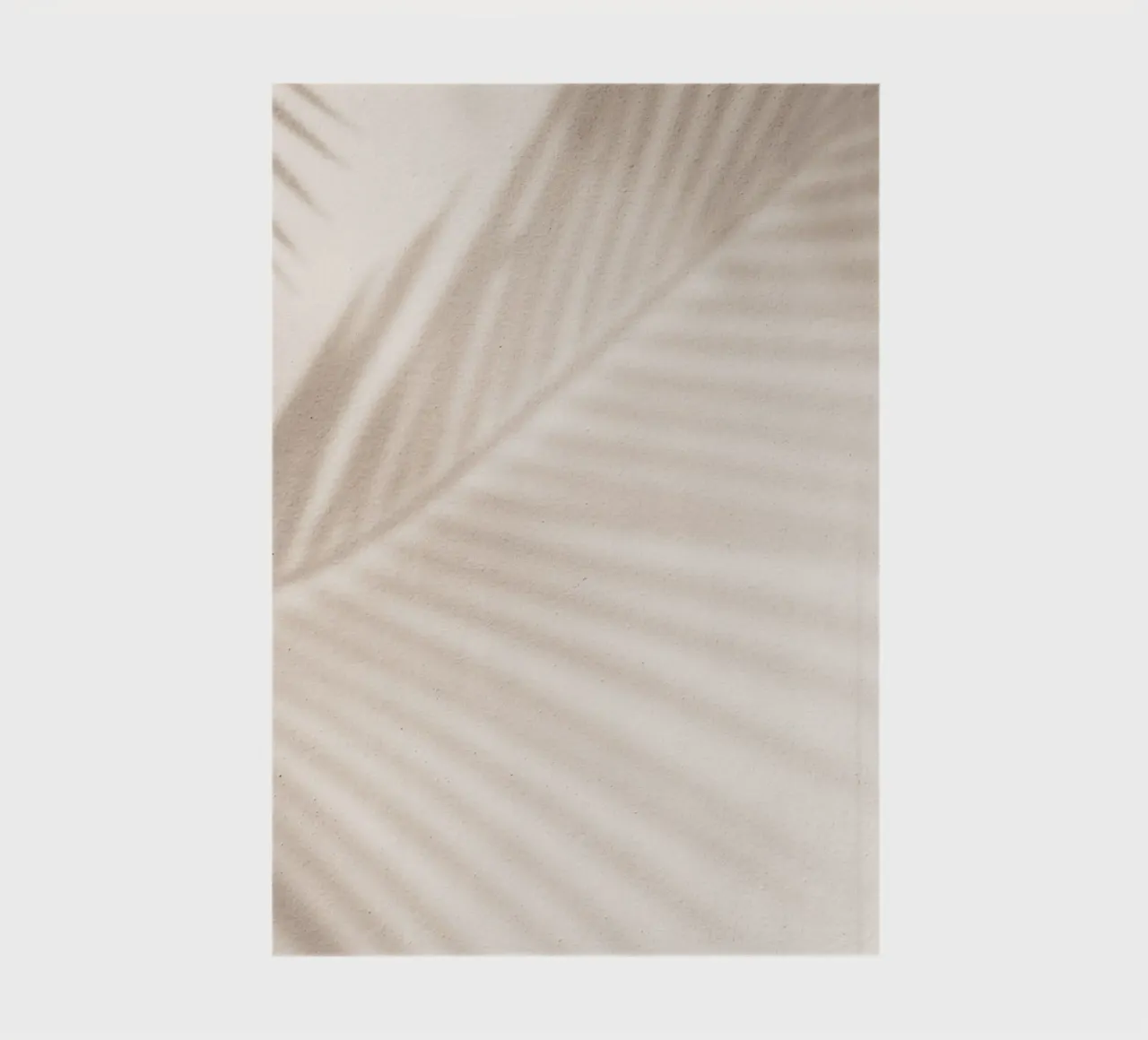 Palm trees shadow art - Minimalist wall design notebook by Whole©