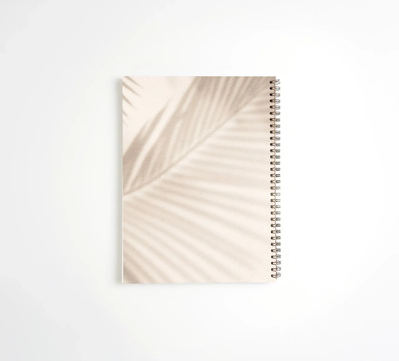 Palm trees shadow art - Minimalist wall design spiral notebook by Whole©