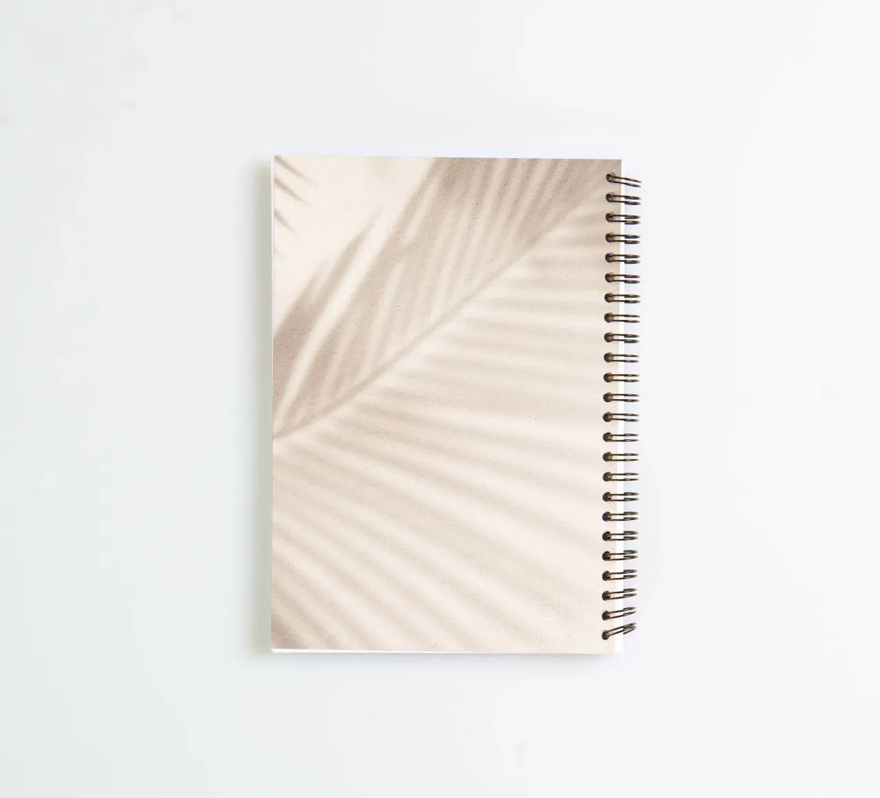 Palm trees shadow art - Minimalist wall design spiral notebook by Whole©