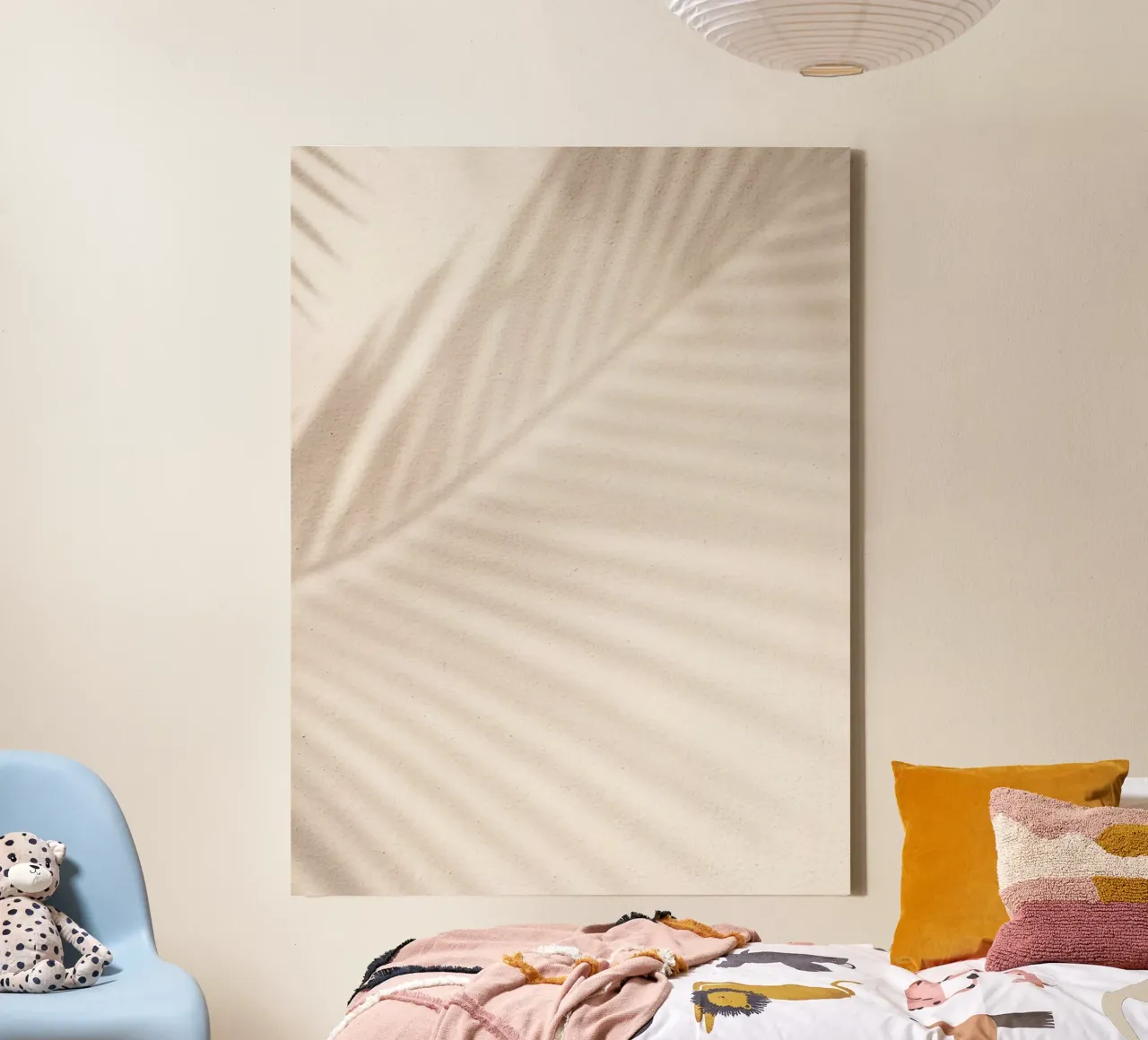 Palm trees shadow art - Minimalist wall design canvas by Whole©