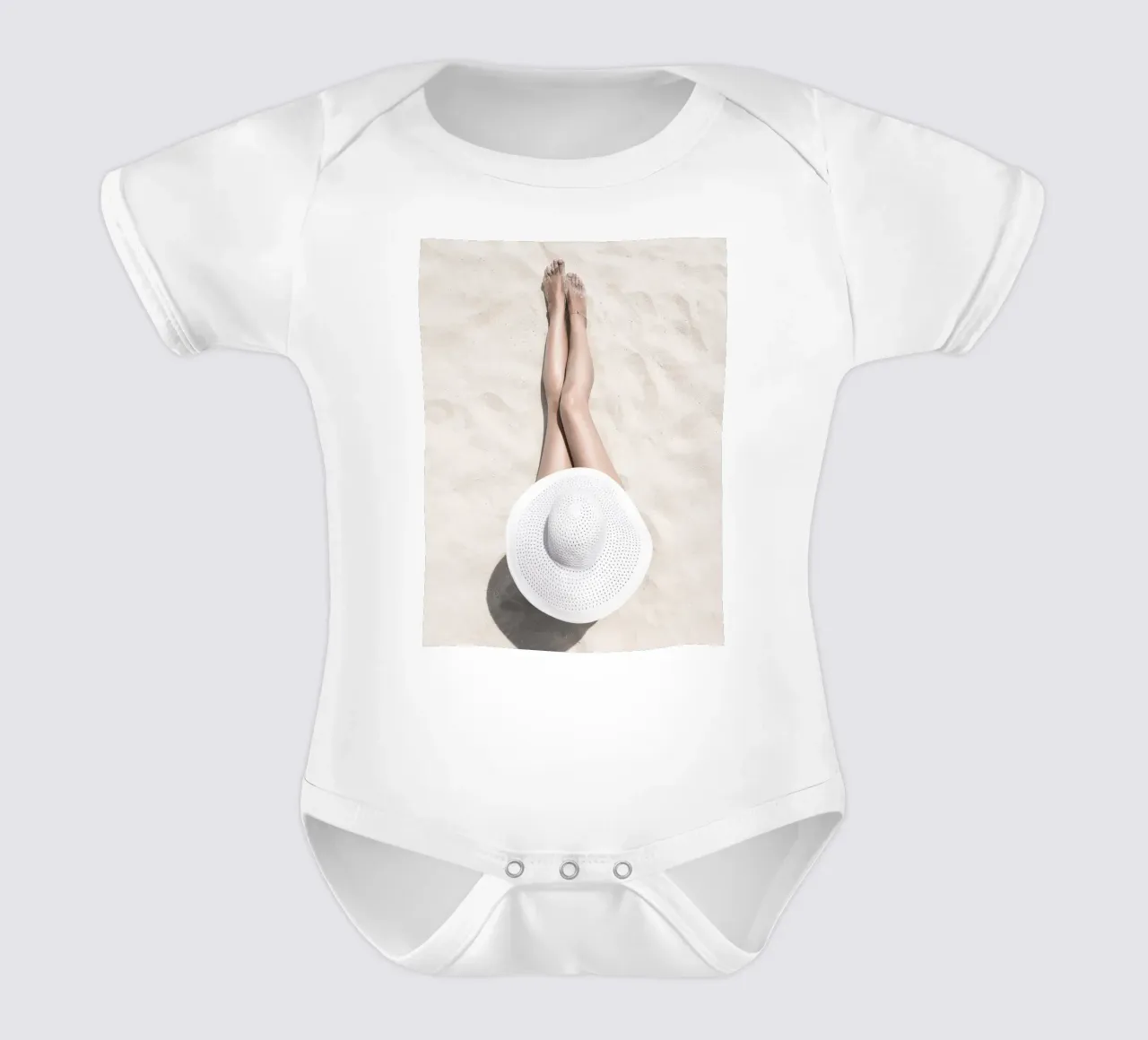 Estate in spiaggia - relax con stile body neonato maniche corte da Whole©