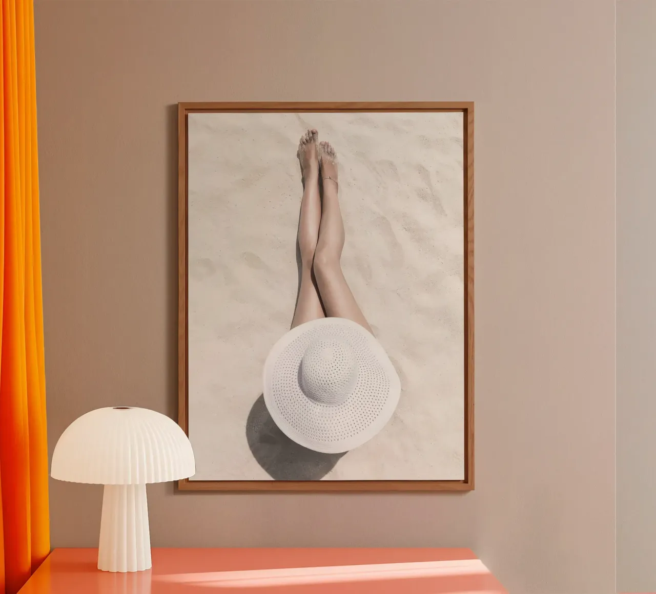 Summer on the beach - stylish relaxation alu-dibond by Whole©