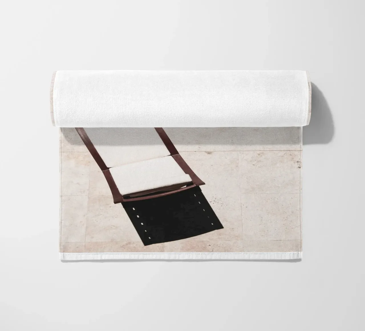 Minimalist pool relaxation - modern summer design beach towel by Whole©