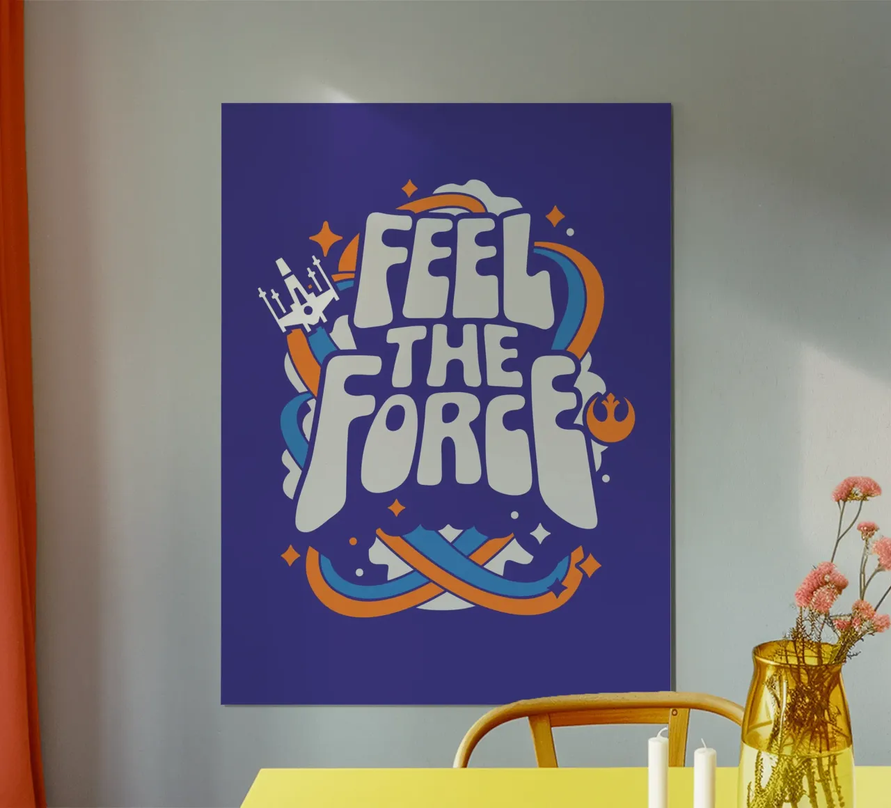 FEEL THE FORCE poster da Star Wars