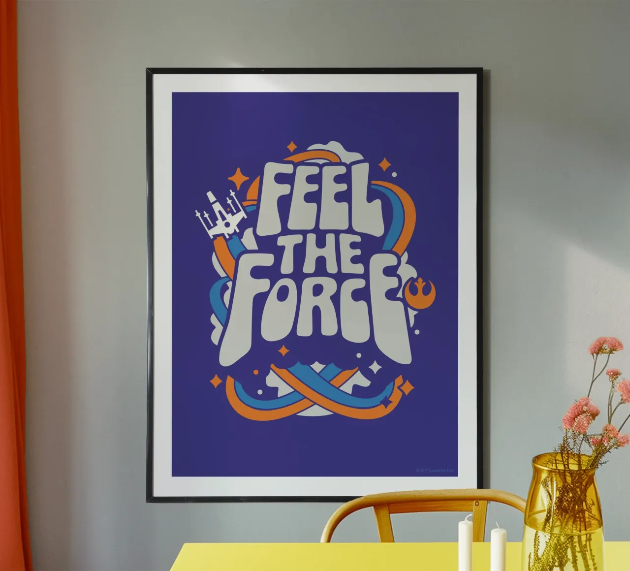 FEEL THE FORCE poster da Star Wars