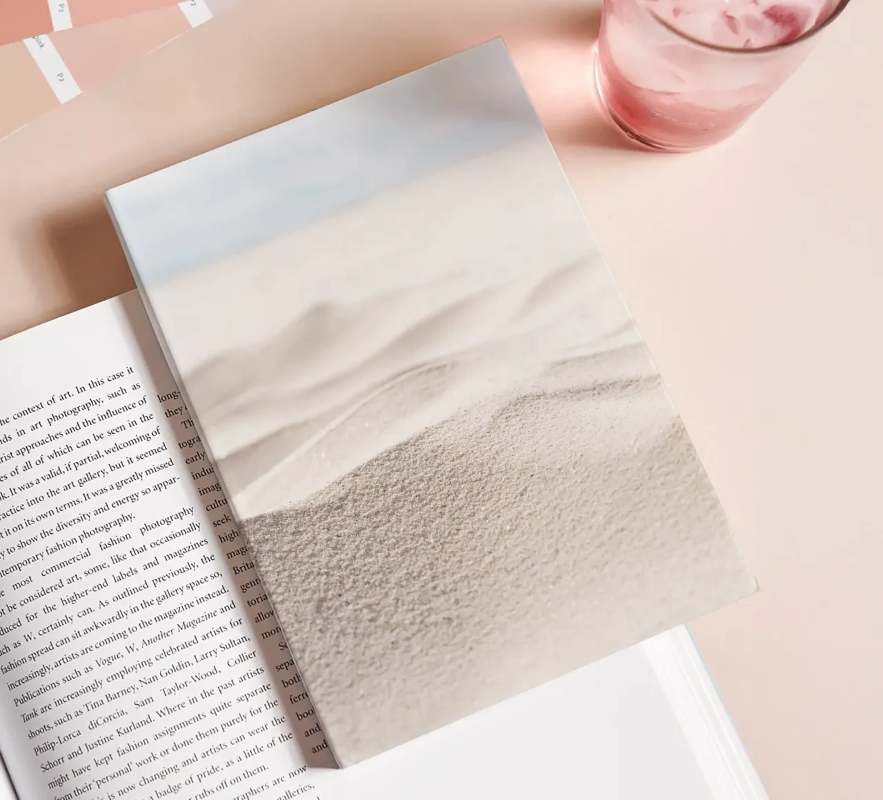 Sand waves on the beach - minimalist natural design notebook by Whole©