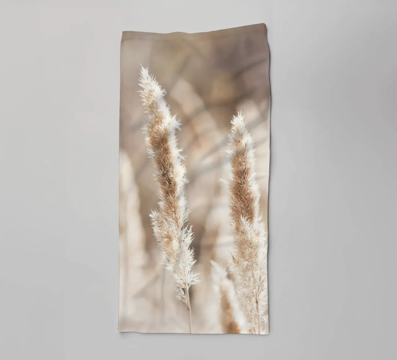 Delicate reed grass - nature minimalist boho wall art towel by Whole©