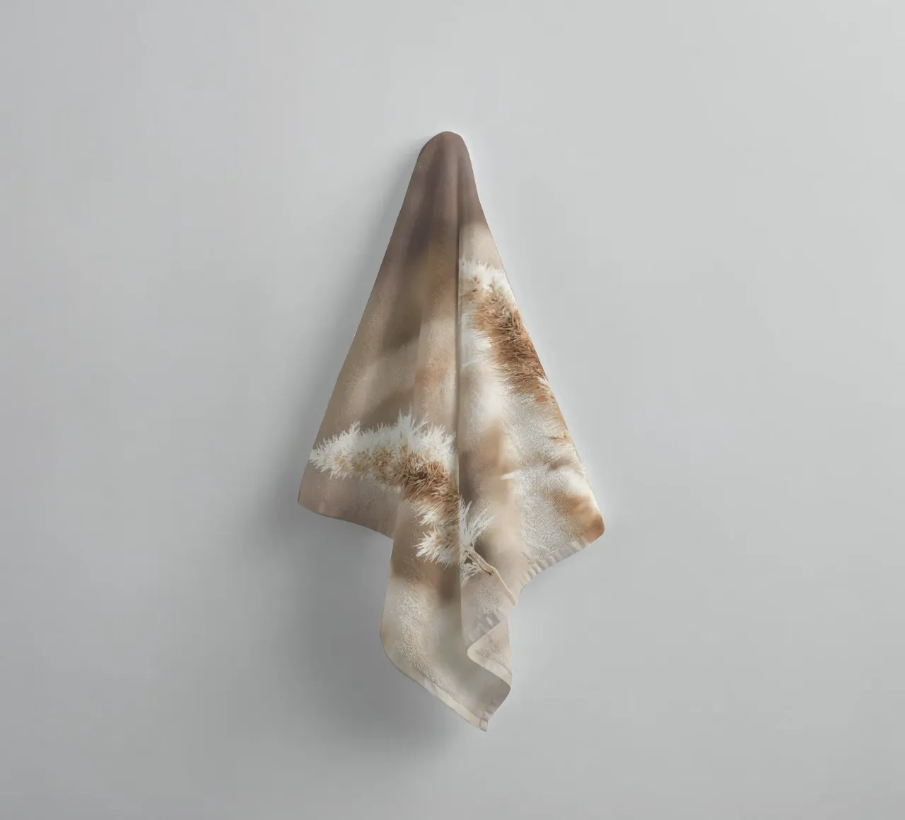 Delicate reed grass - nature minimalist boho wall art towel by Whole©