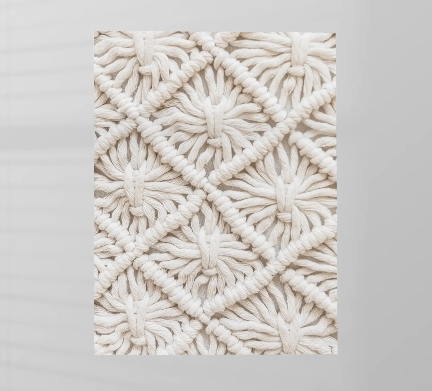 Boho macramé pattern - Stylish textile design pellicola backlit da Whole©