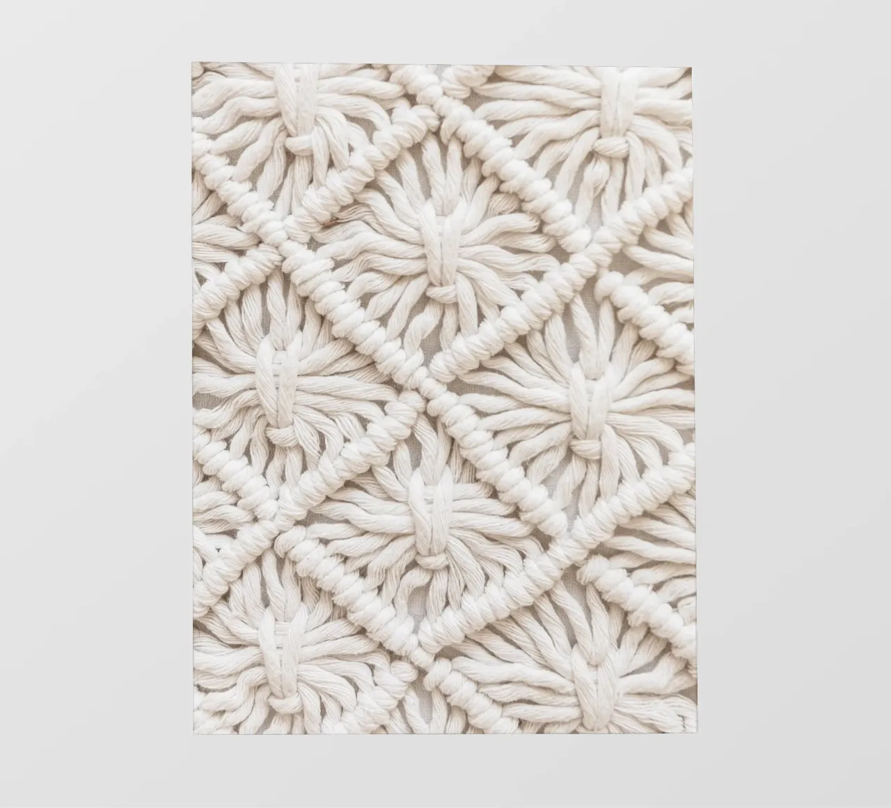 Motivo macramè boho - Design tessile alla moda telo in pvc da Whole©