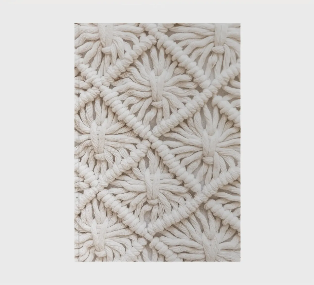 Boho macramé pattern - Stylish textile design notebook by Whole©