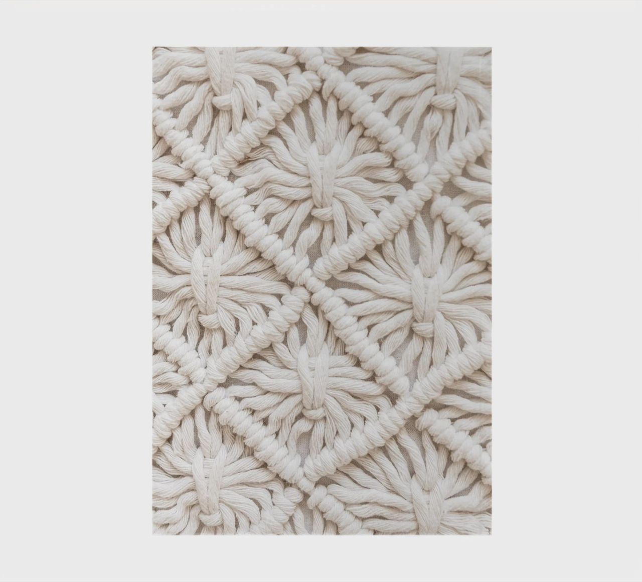 Boho macramé pattern - Stylish textile design notebook by Whole©