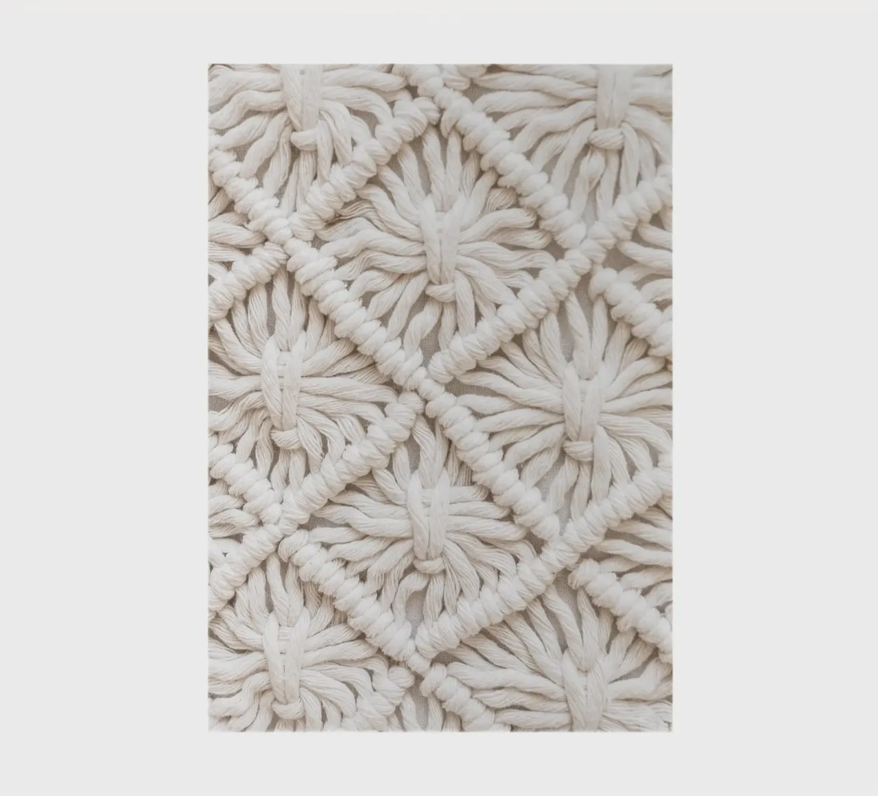 Boho macramé pattern - Stylish textile design notebook by Whole©