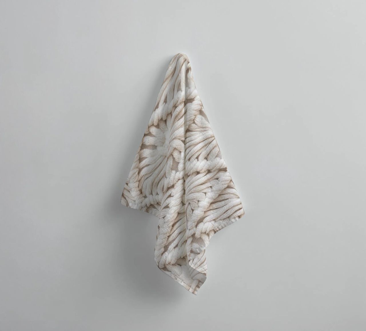 Boho macramé pattern - Stylish textile design towel by Whole©