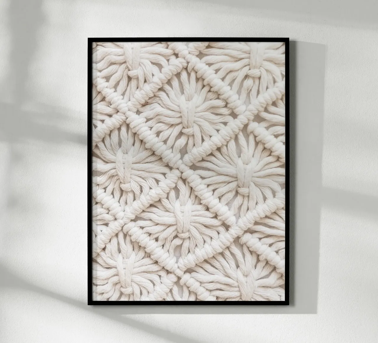 Boho macramé pattern - Stylish textile design hahnemühle by Whole©