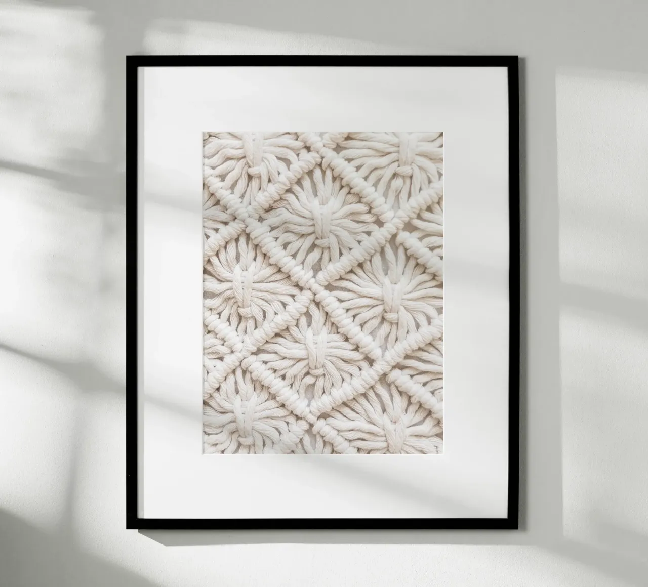 Boho macramé pattern - Stylish textile design hahnemühle by Whole©