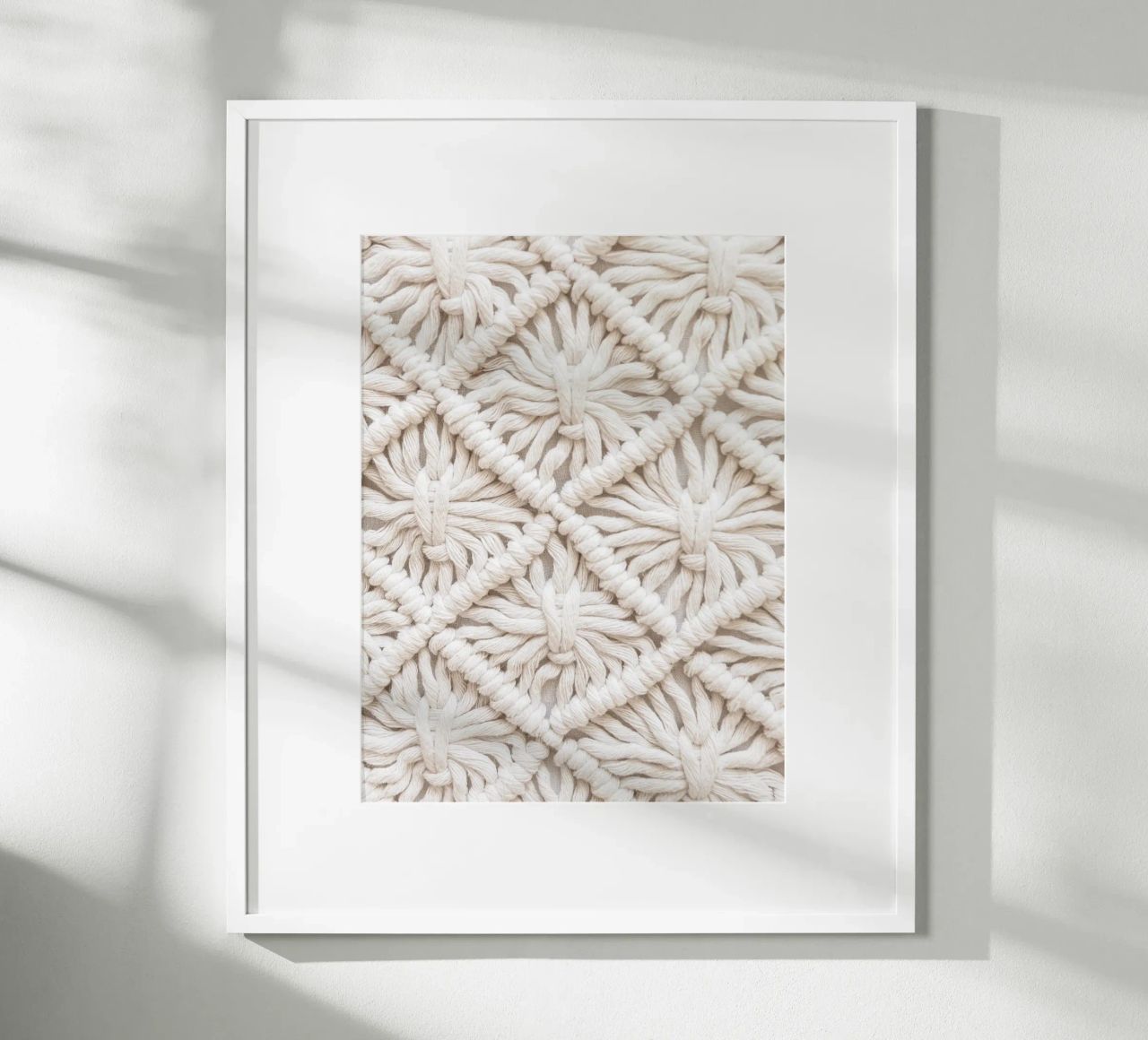 Boho macramé pattern - Stylish textile design hahnemühle by Whole©
