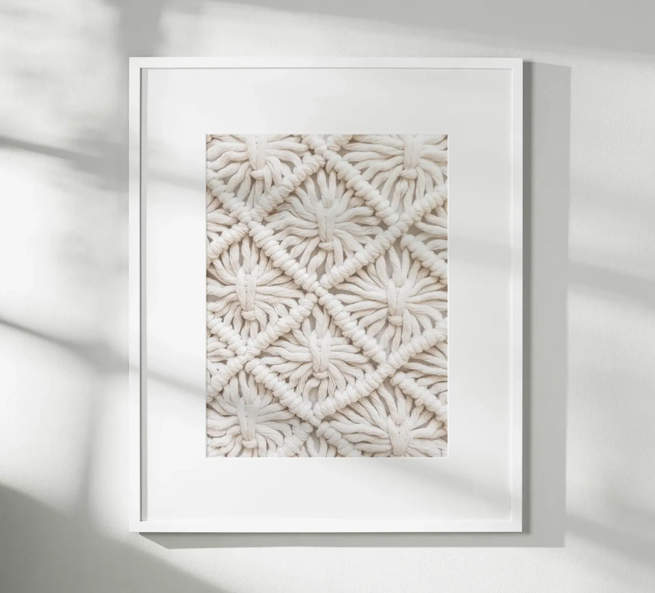 Boho macramé pattern - Stylish textile design hahnemühle by Whole©