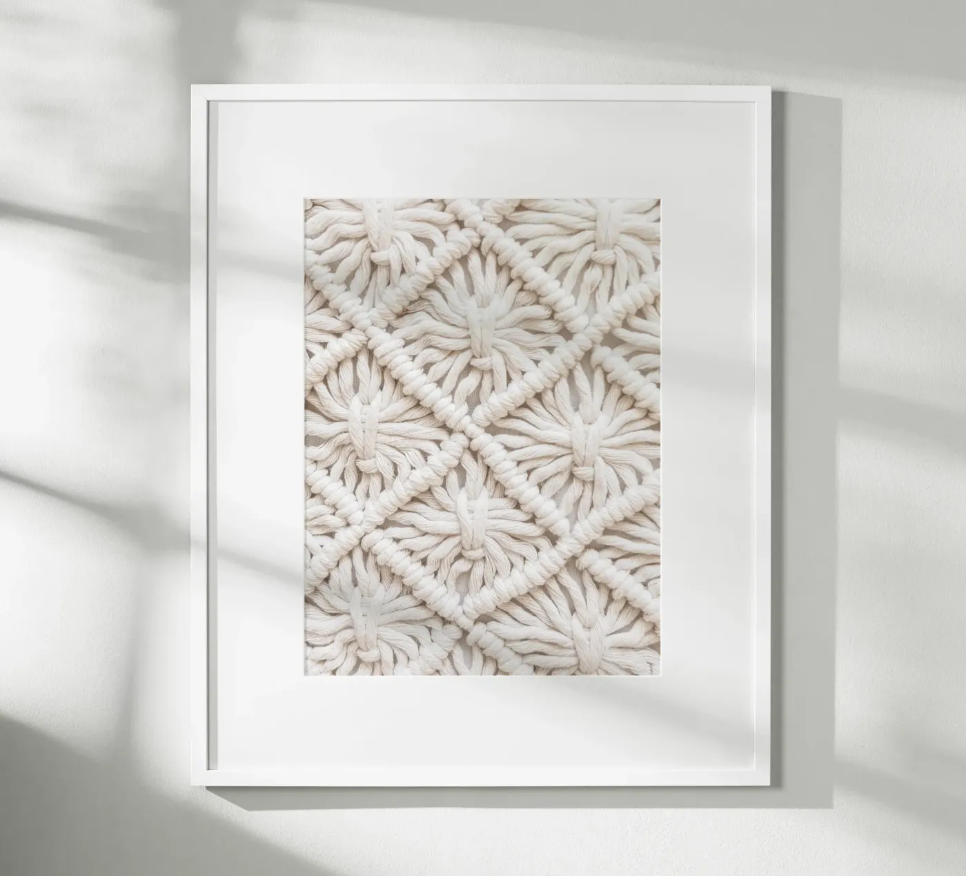 Motivo macramè boho - Design tessile alla moda poster da Whole©