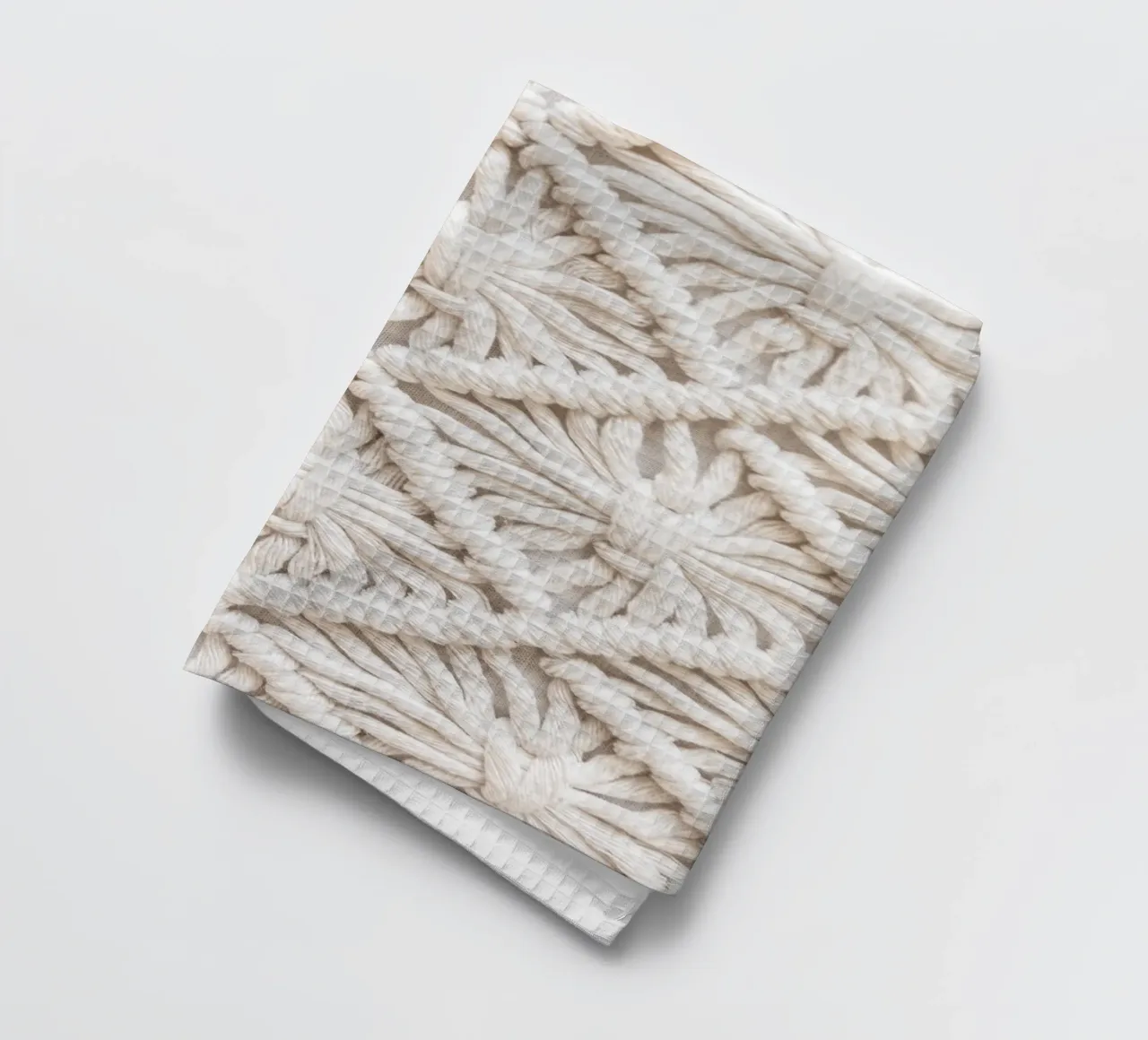 Motif boho macramé - design textile élégant torchon de Whole©