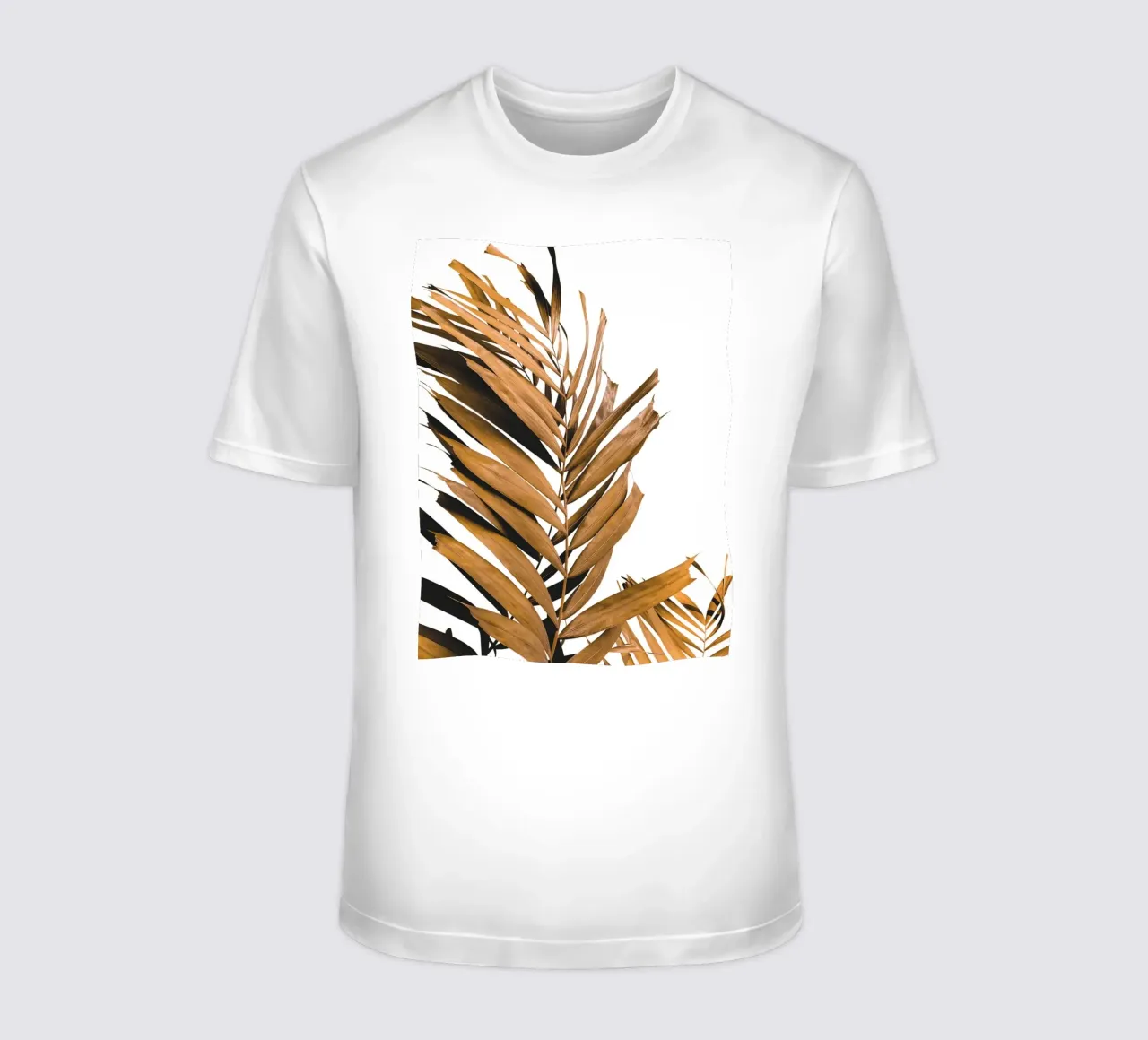 Foglie di palma minimaliste in marrone caldo - natura pura t-shirt da Whole©