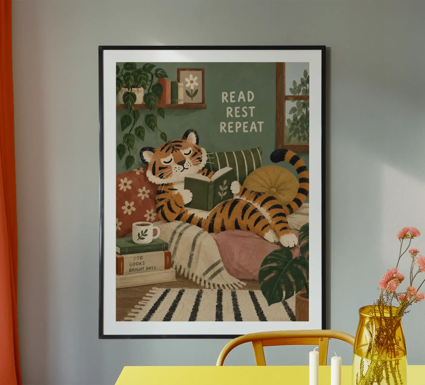 Read Rest Repeat poster by Words & wonders