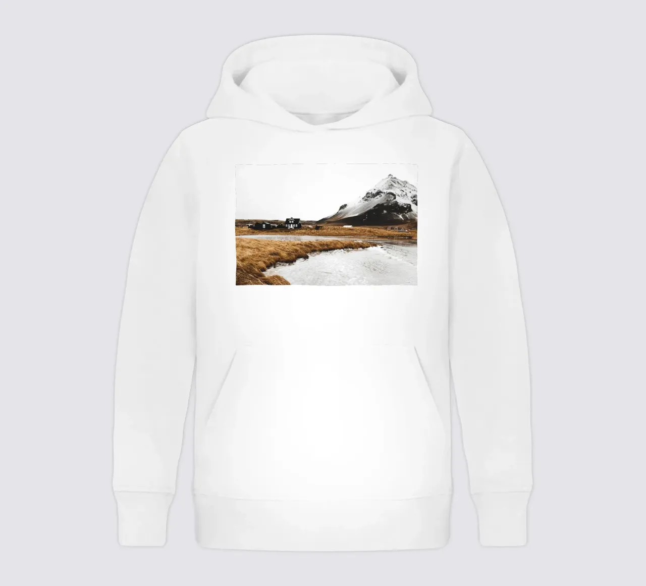 Paesaggio scandinavo in caldi colori naturali felpa bambino con cappuccio da Whole©